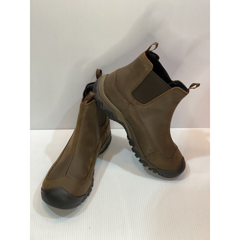 KEEN Men's Anchorage 3 Pull On Waterproof Boot Dark Earth/Mulch Size 14 1017790